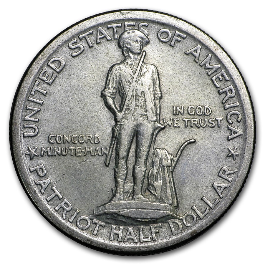 1925 LexingtonConcord Sesquicentennial Half VGVF Early US Silver Commemorative Coins APMEX